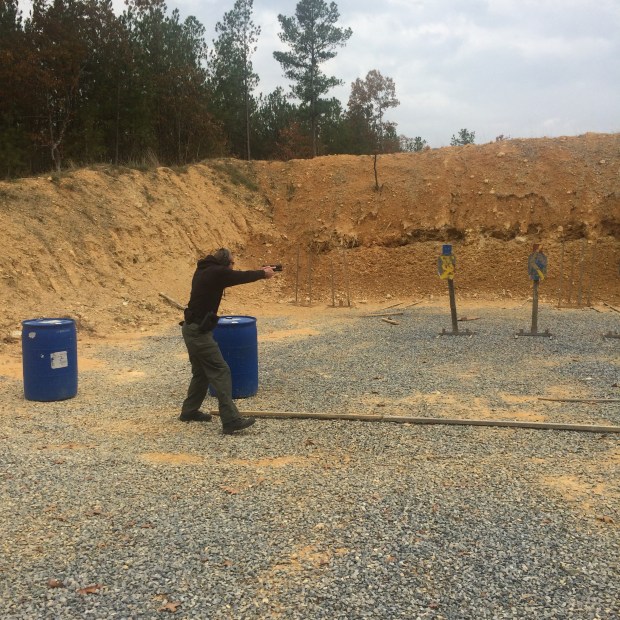 Deputy Pasdon shooting an exercise