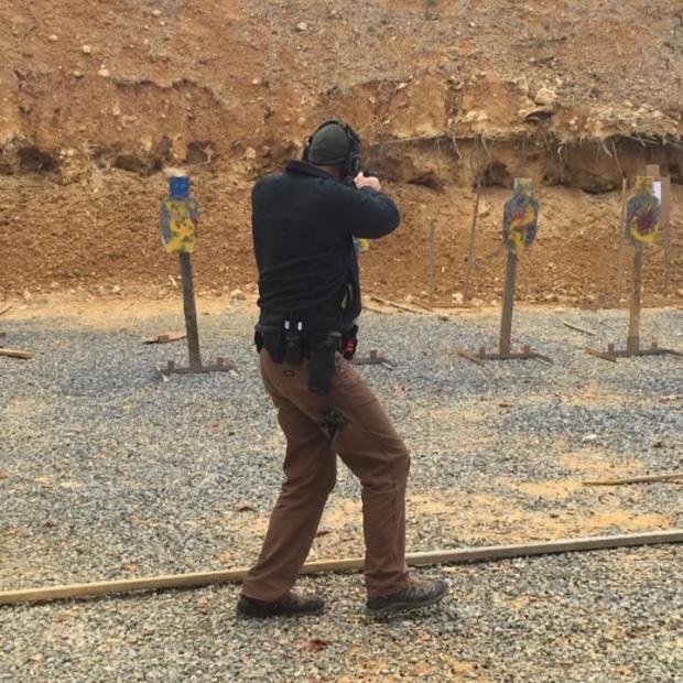 Deputy Thrower shooting an exercise