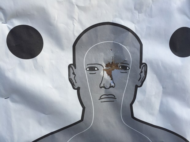 Flite Control: One round at three yards